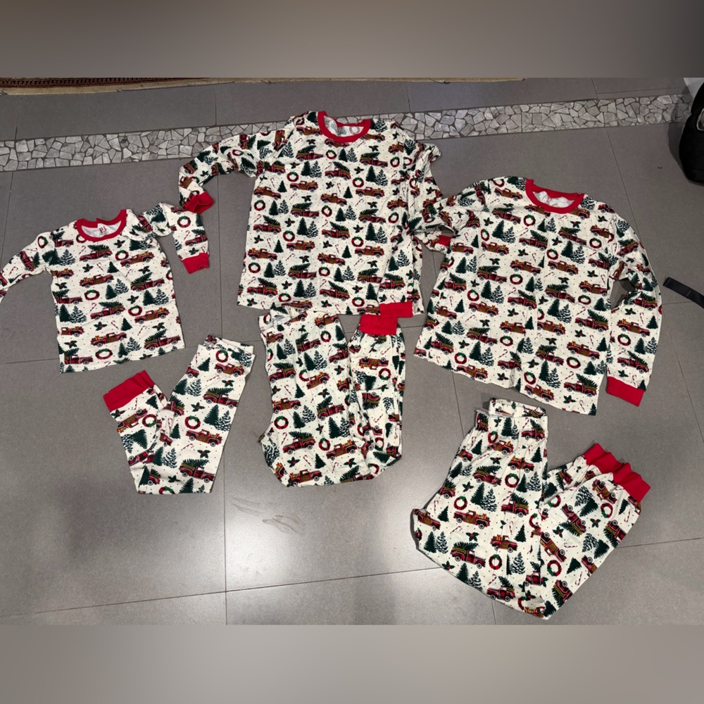 Family Holiday Tree and Snowman Pajama Set